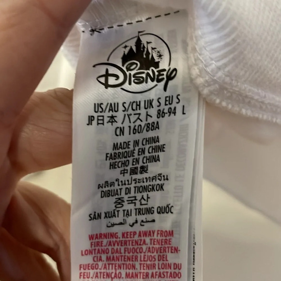 Disney Parks White Peace Sweatshirt size Small - Picture 5 of 8